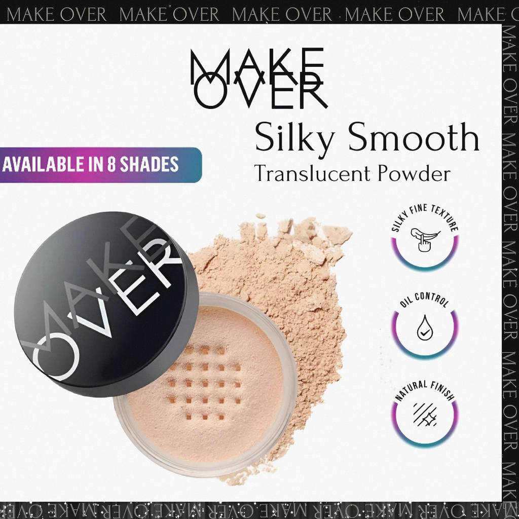 make over silky smooth translucent powder 35g | bedak tabur make over silky smooth translucent powder 35g | bedak tabur