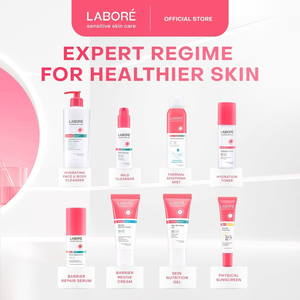 labore sensitive skincare gentle biome hydrating face and body cleanser 250ml/pembersih wajah labore sensitive skincare gentle biome hydrating face and body cleanser 250ml/pembersih wajah