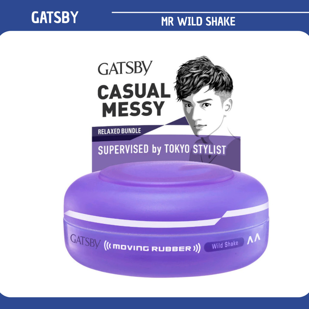gatsby moving rubber wild shake j 80g/pomade rambut gatsby moving rubber wild shake j 80g/pomade rambut