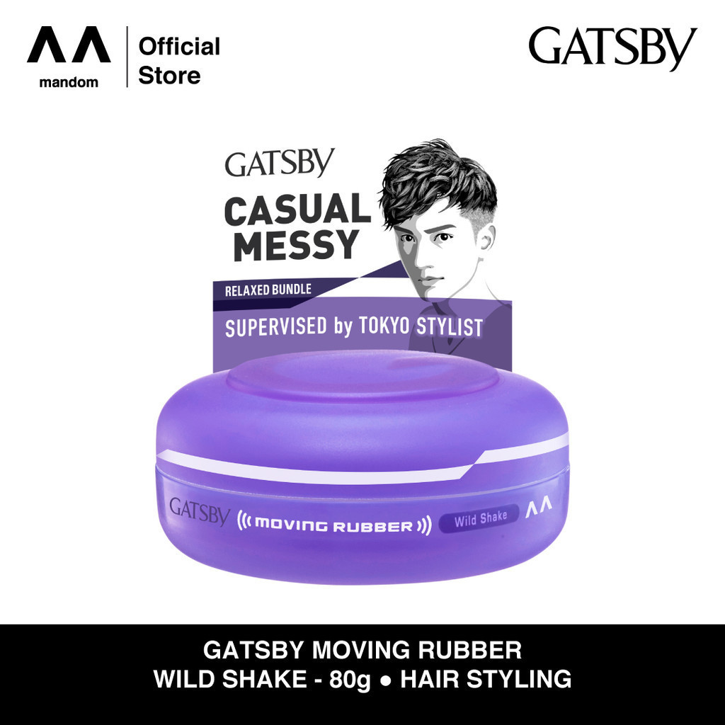 gatsby moving rubber wild shake j 80g/pomade rambut gatsby moving rubber wild shake j 80g/pomade rambut