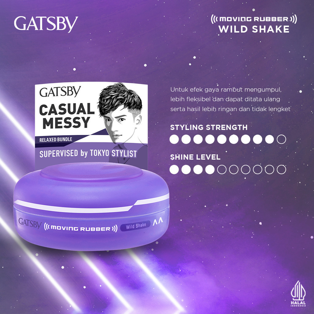 gatsby moving rubber wild shake j 80g/pomade rambut gatsby moving rubber wild shake j 80g/pomade rambut