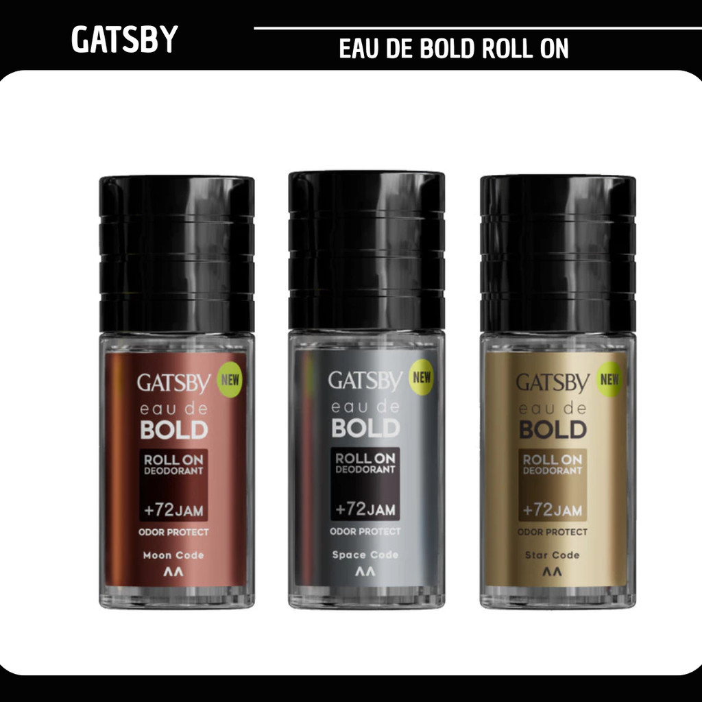 gatsby eau de bold deodorant roll on 50ml gatsby eau de bold deodorant roll on 50ml