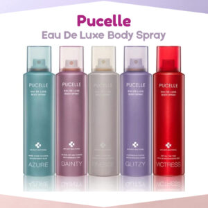 pucelle eau de luxe body spray 150ml/parfum wanita