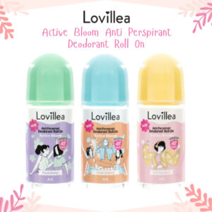 lovillea active bloom antiperspirant deodorant roll on 50ml