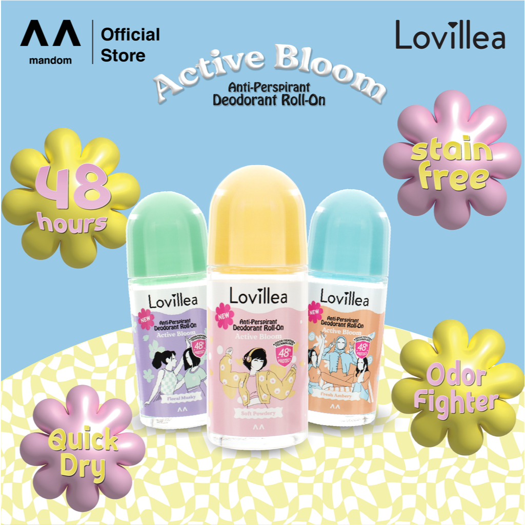 lovillea active bloom antiperspirant deodorant roll on 50ml lovillea active bloom antiperspirant deodorant roll on 50ml