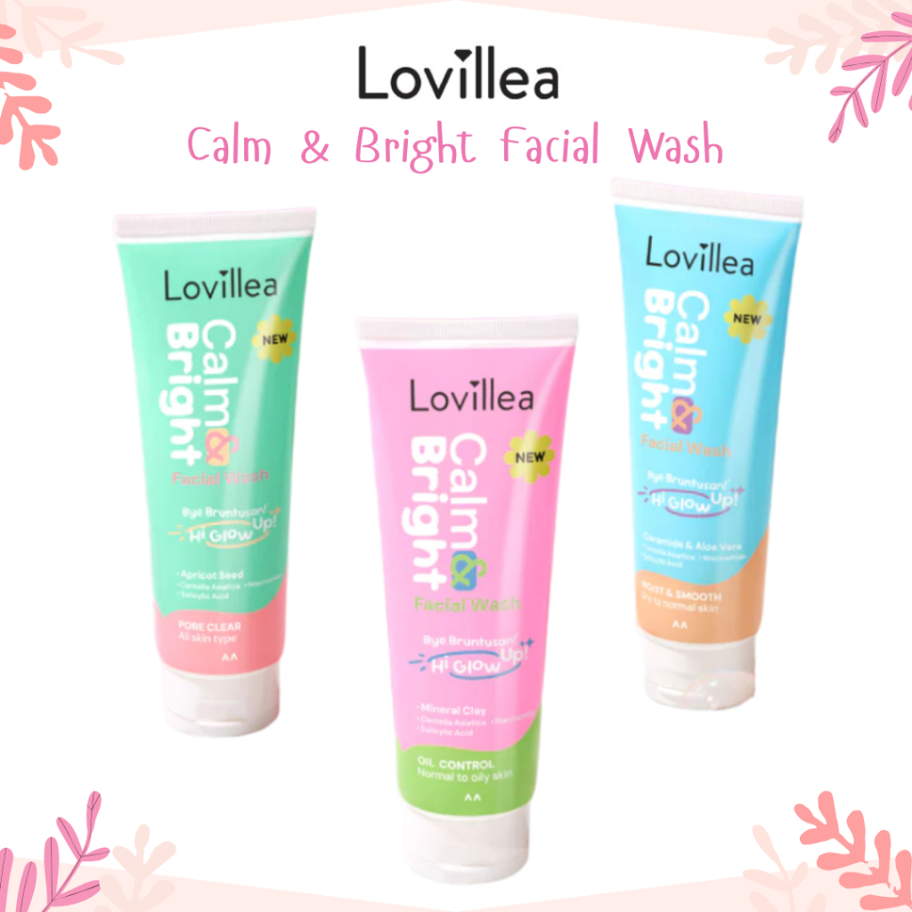lovillea calm and bright facial wash 100g/pembersih wajah lovillea calm and bright facial wash 100g/pembersih wajah
