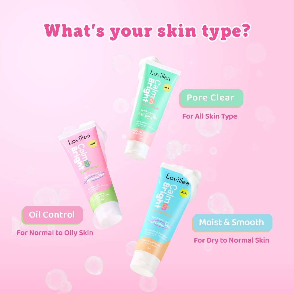 lovillea calm and bright facial wash 100g/pembersih wajah lovillea calm and bright facial wash 100g/pembersih wajah