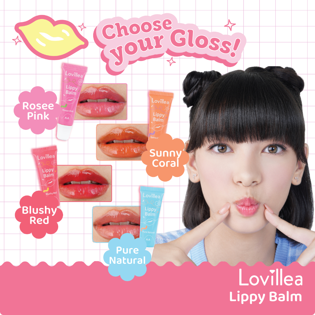 lovillea lippy balm 10gr/pelembab bibir lovillea lippy balm 10gr/pelembab bibir