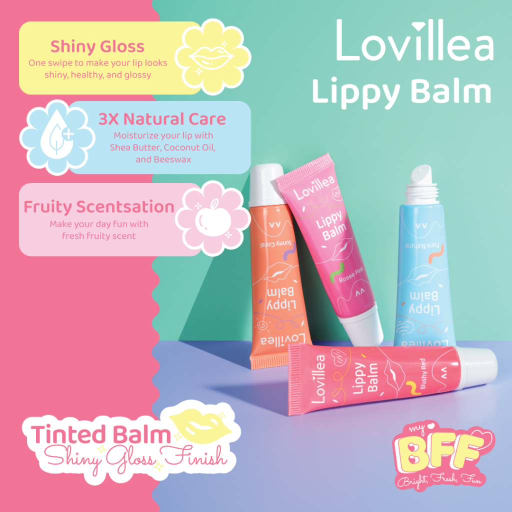 lovillea lippy balm 10gr/pelembab bibir lovillea lippy balm 10gr/pelembab bibir