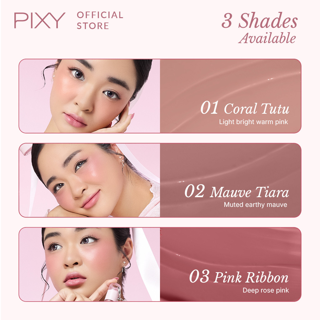 pixy cheeky fit serum blush 3.5ml/perona pipi pixy cheeky fit serum blush 3.5ml/perona pipi