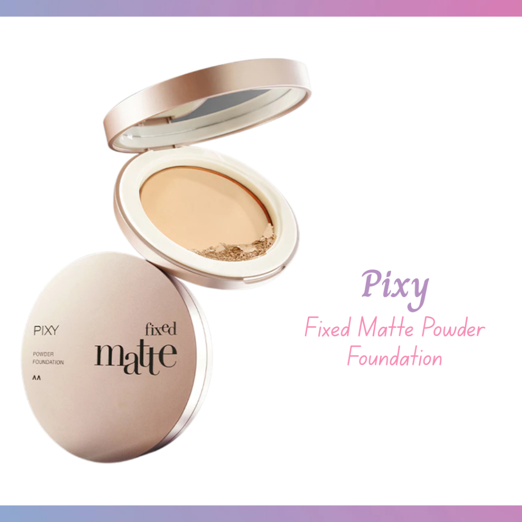pixy fixed matte powder foundation 9.5g/bedak padat pixy fixed matte powder foundation 9.5g/bedak padat