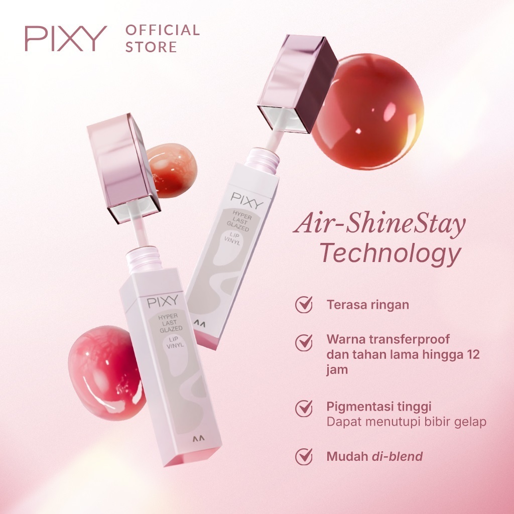 pixy hyperlast glazed lip vinyl 3g/lip cream/lip matte pixy hyperlast glazed lip vinyl 3g/lip cream/lip matte