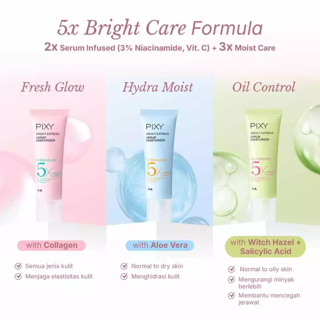 pixy bright express serum moisturizer 20g/pelembab wajah pixy bright express serum moisturizer 20g/pelembab wajah