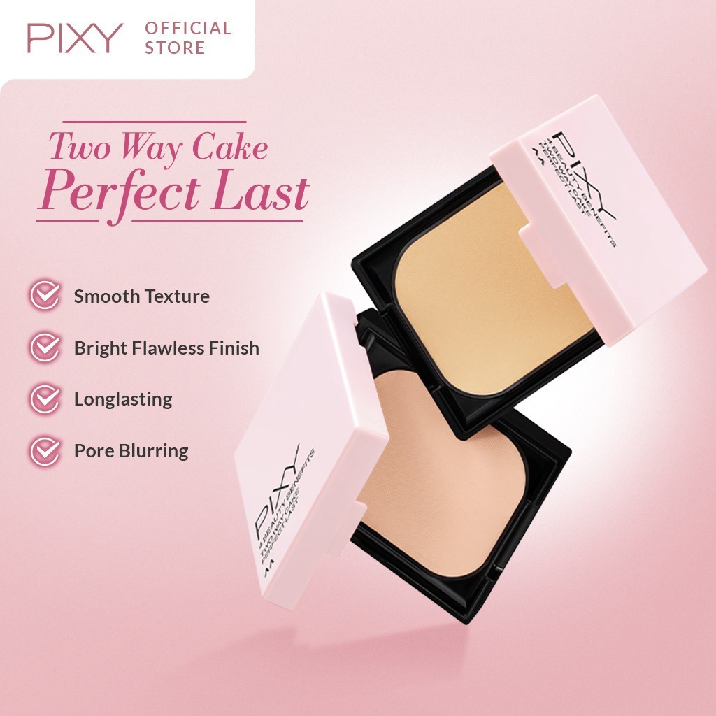 pixy two way cake perfect last 4 beauty benefits 9g/bedak padat pixy two way cake perfect last 4 beauty benefits 9g/bedak padat