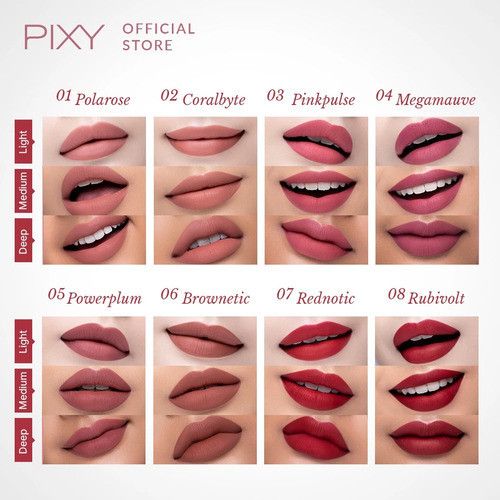 pixy mattenetic transferproof lipstick 3g/lip cream pixy mattenetic transferproof lipstick 3g/lip cream