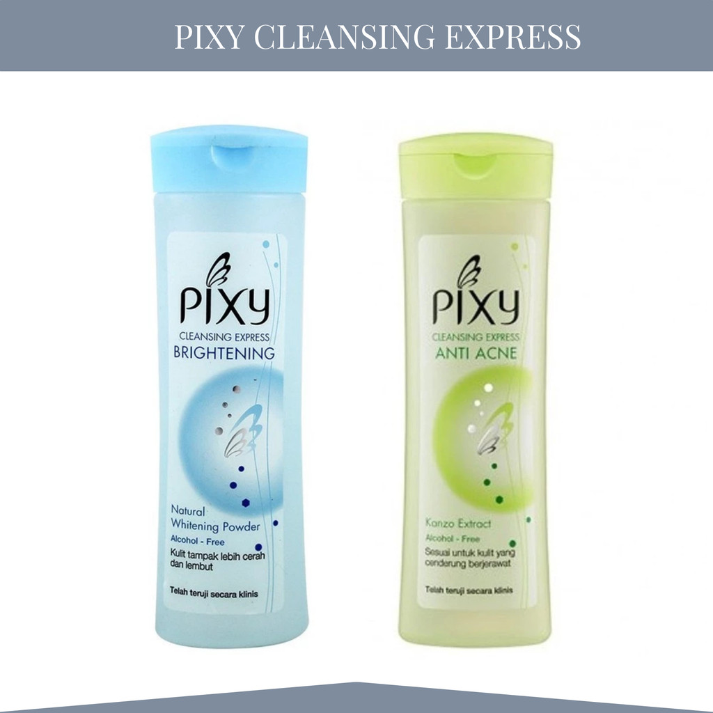 pixy cleansing express 100ml and 150ml/pembersih wajah pixy cleansing express 100ml and 150ml/pembersih wajah