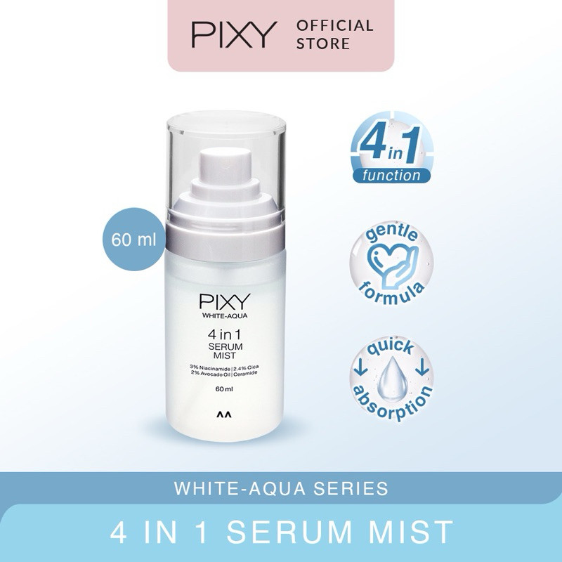 pixy white aqua 4 in 1 serum mist 60ml/serum wajah pixy white aqua 4 in 1 serum mist 60ml/serum wajah