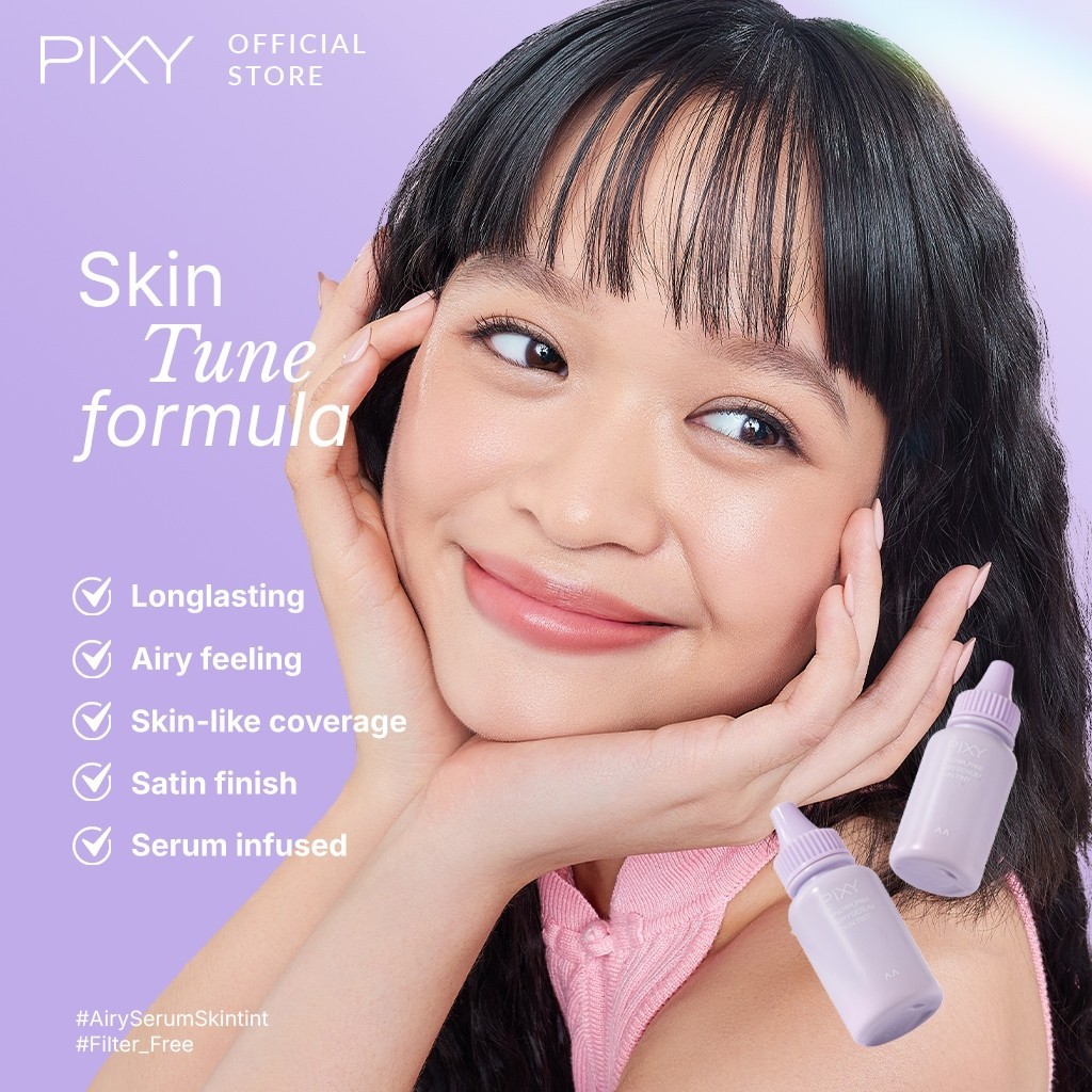pixy airy serum skin tint 25gr/alas bedak pixy airy serum skin tint 25gr/alas bedak