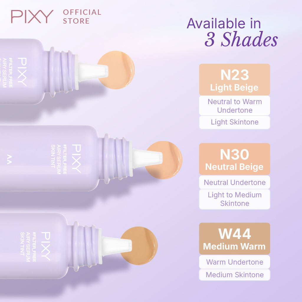 pixy airy serum skin tint 25gr/alas bedak pixy airy serum skin tint 25gr/alas bedak