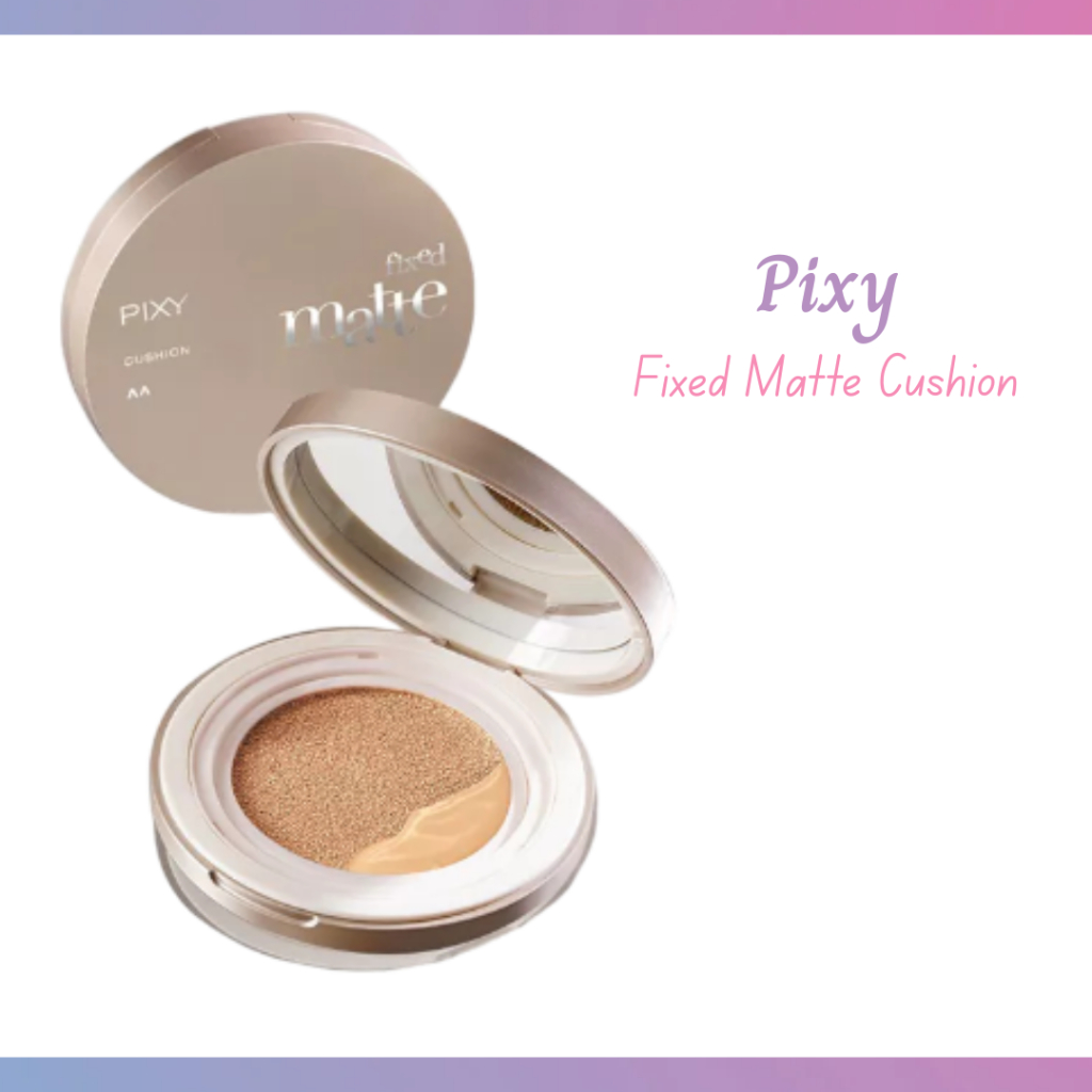 pixy fixed matte cushion 11g/alas bedak pixy fixed matte cushion 11g/alas bedak