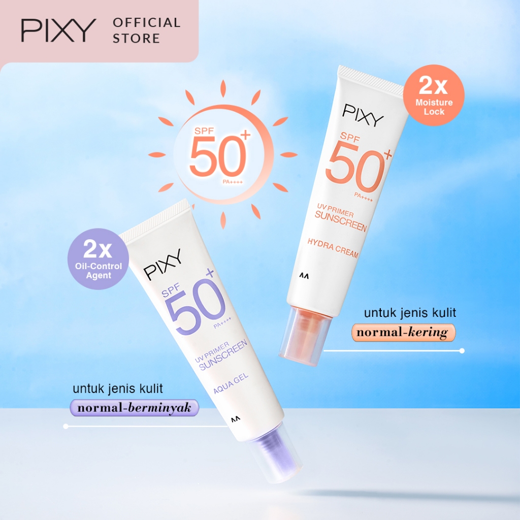 pixy uv primer sunscreen aqua gel spf 50+ pa++++ 30g/tabir surya pixy uv primer sunscreen aqua gel spf 50+ pa++++ 30g/tabir surya