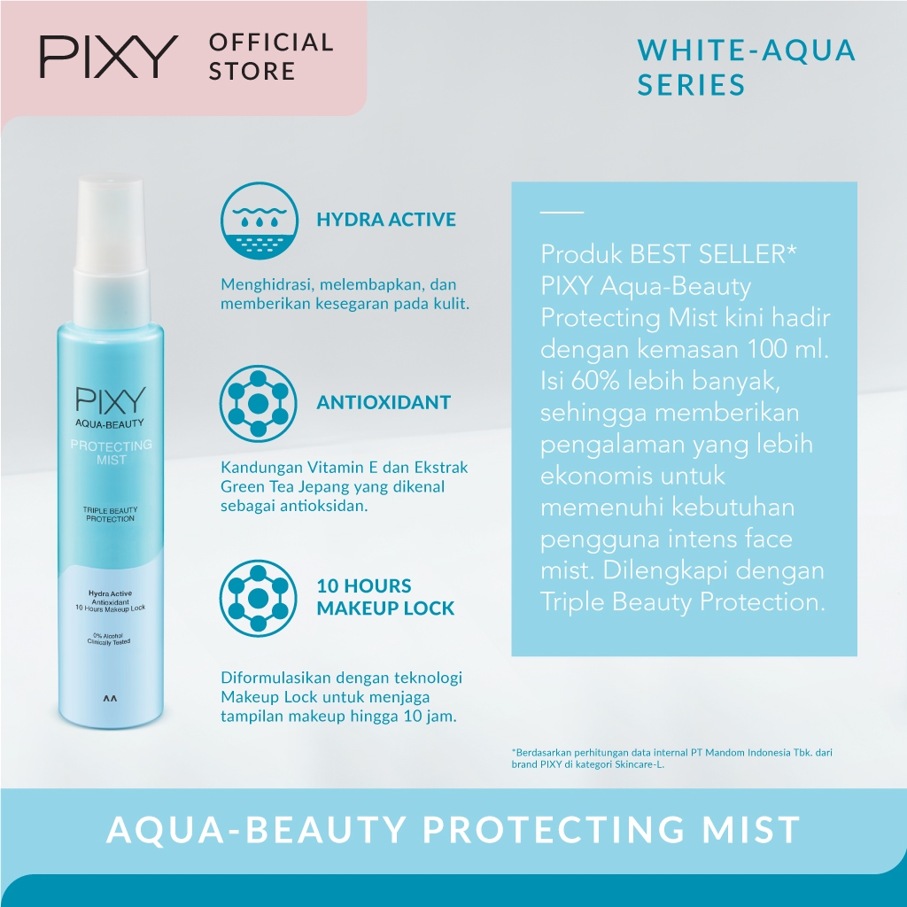 pixy aqua beauty protecting mist 100ml/setting spray pixy aqua beauty protecting mist 100ml/setting spray