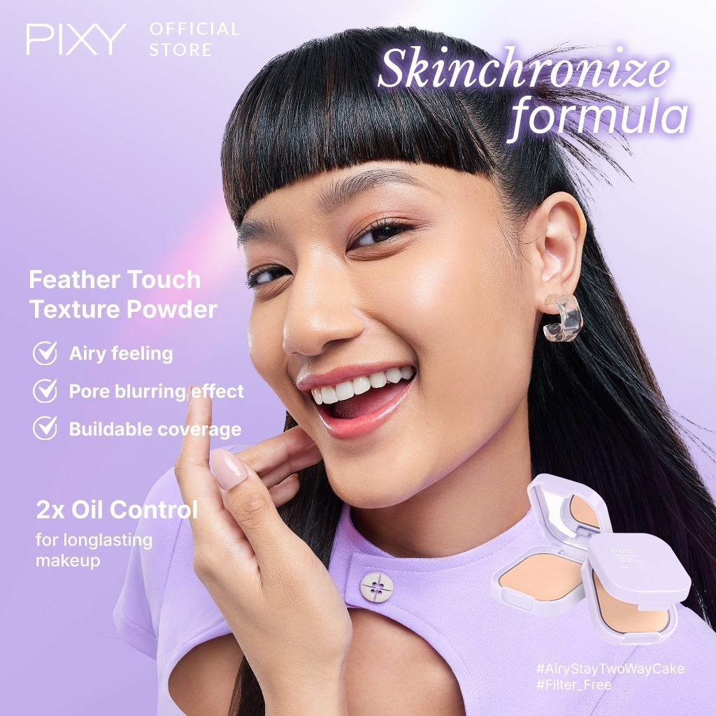 pixy airy stay two way cake 9g/bedak padat pixy airy stay two way cake 9g/bedak padat