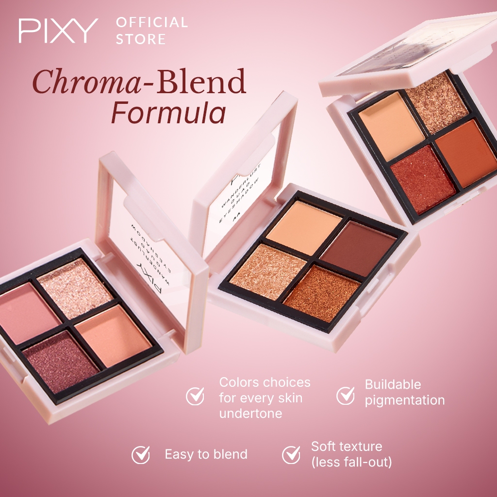 pixy wanderlust quad eyeshadow 5.5g/perona mata pixy wanderlust quad eyeshadow 5.5g/perona mata