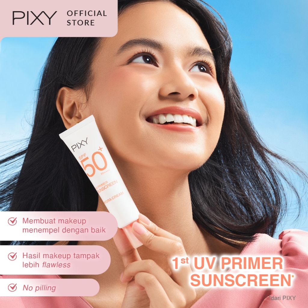 pixy uv primer sunscreen hydra cream spf 50+ pa++++ 30g/tabir surya pixy uv primer sunscreen hydra cream spf 50+ pa++++ 30g/tabir surya