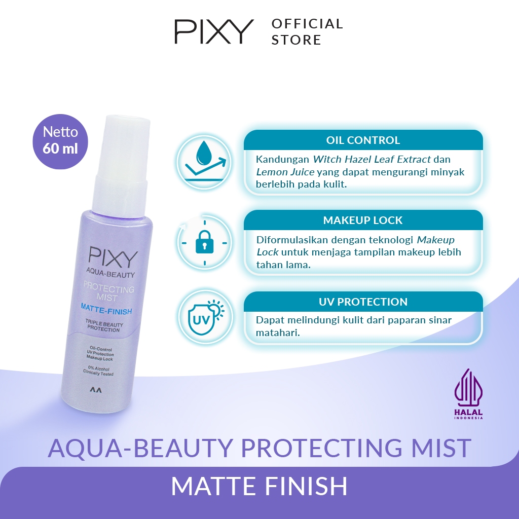 pixy aqua beauty protecting mist 60ml/setting spray pixy aqua beauty protecting mist 60ml/setting spray