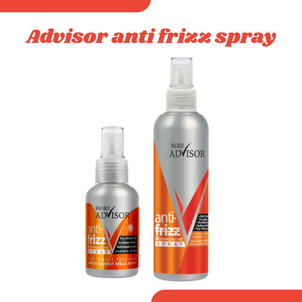 makarizo advisor anti frizz and detangling care spray 70ml and 240ml/vitamin rambut makarizo advisor anti frizz and detangling care spray 70ml and 240ml/vitamin rambut