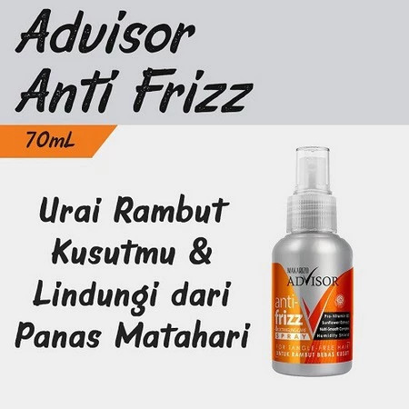 makarizo advisor anti frizz and detangling care spray 70ml and 240ml/vitamin rambut makarizo advisor anti frizz and detangling care spray 70ml and 240ml/vitamin rambut