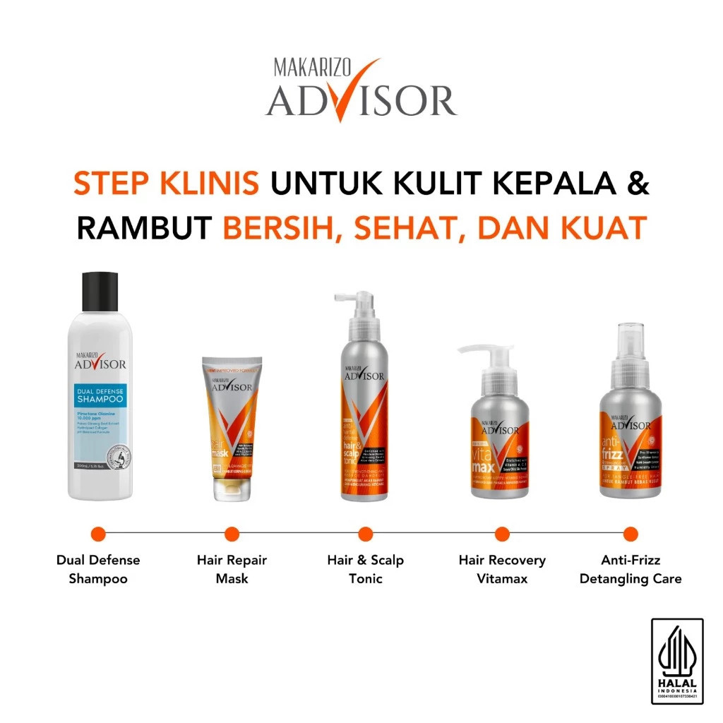 makarizo advisor anti frizz and detangling care spray 70ml and 240ml/vitamin rambut makarizo advisor anti frizz and detangling care spray 70ml and 240ml/vitamin rambut