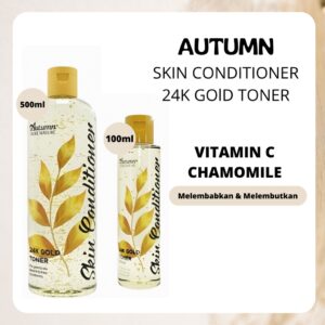 autumn toner skin conditioner 24k gold 500ml