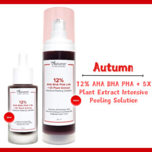 autumn 12% aha bha pha 5x plant extract intensive peeling solution serum 30ml dan 100ml/serum wajah