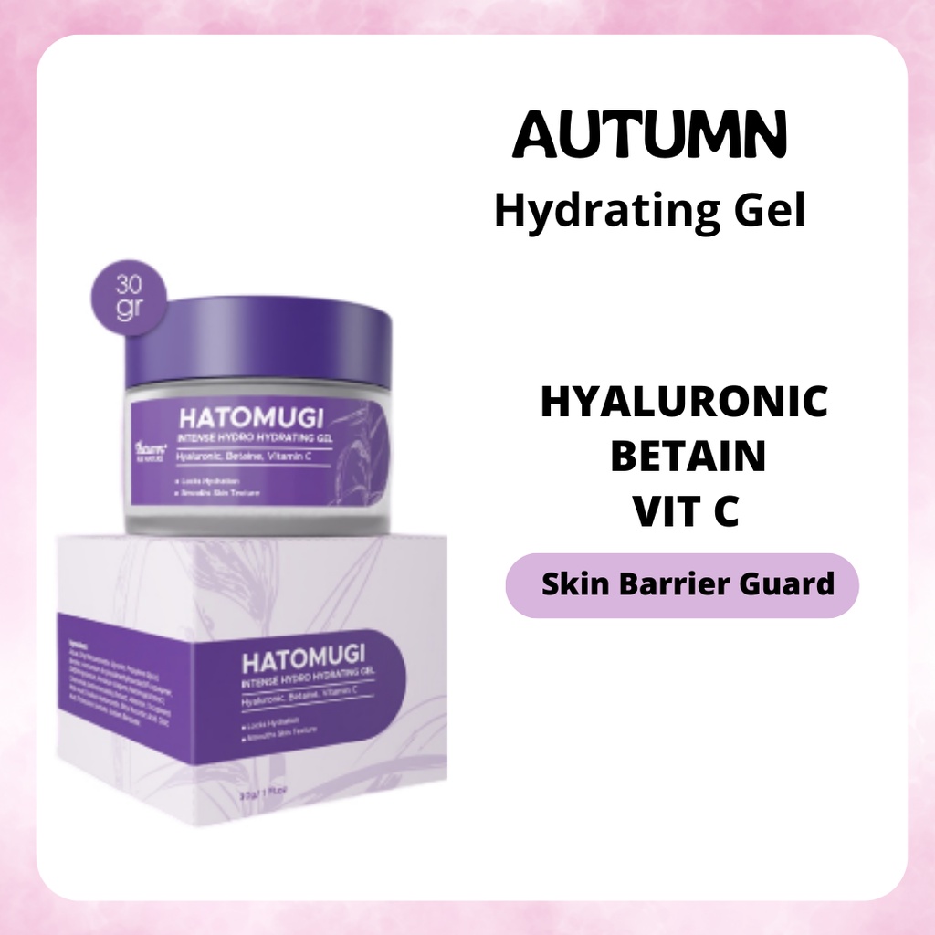 autumn hatomugi intense hydro hydrating gel 30g | pelembab wajah autumn hatomugi intense hydro hydrating gel 30g | pelembab wajah