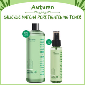 autumn salicylic matcha pore tightening toner 100ml and 500ml/toner wajah