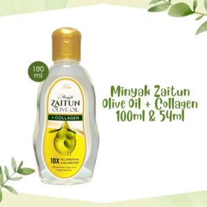 tata minyak zaitun olive oil + collagen 54ml & 100ml/minyak pijat tubuh