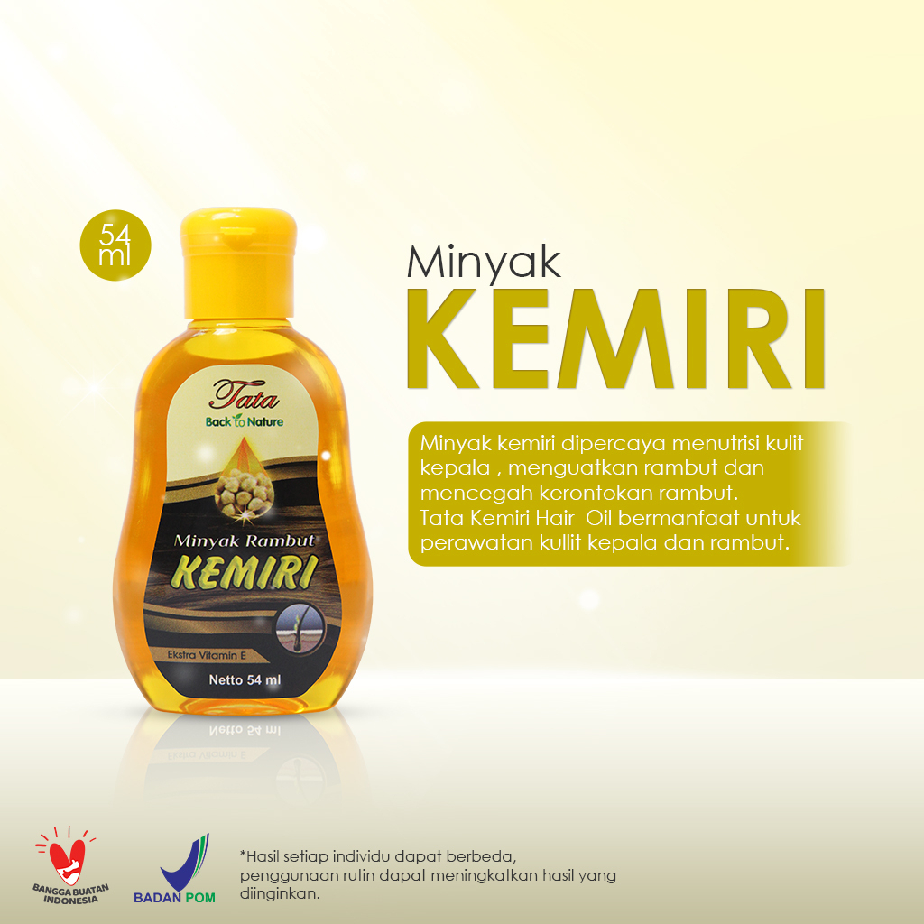 tata minyak rambut kemiri 54ml tata minyak rambut kemiri 54ml