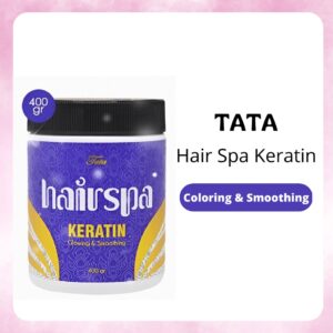 tata hair spa keratin glowing smooting 400gr