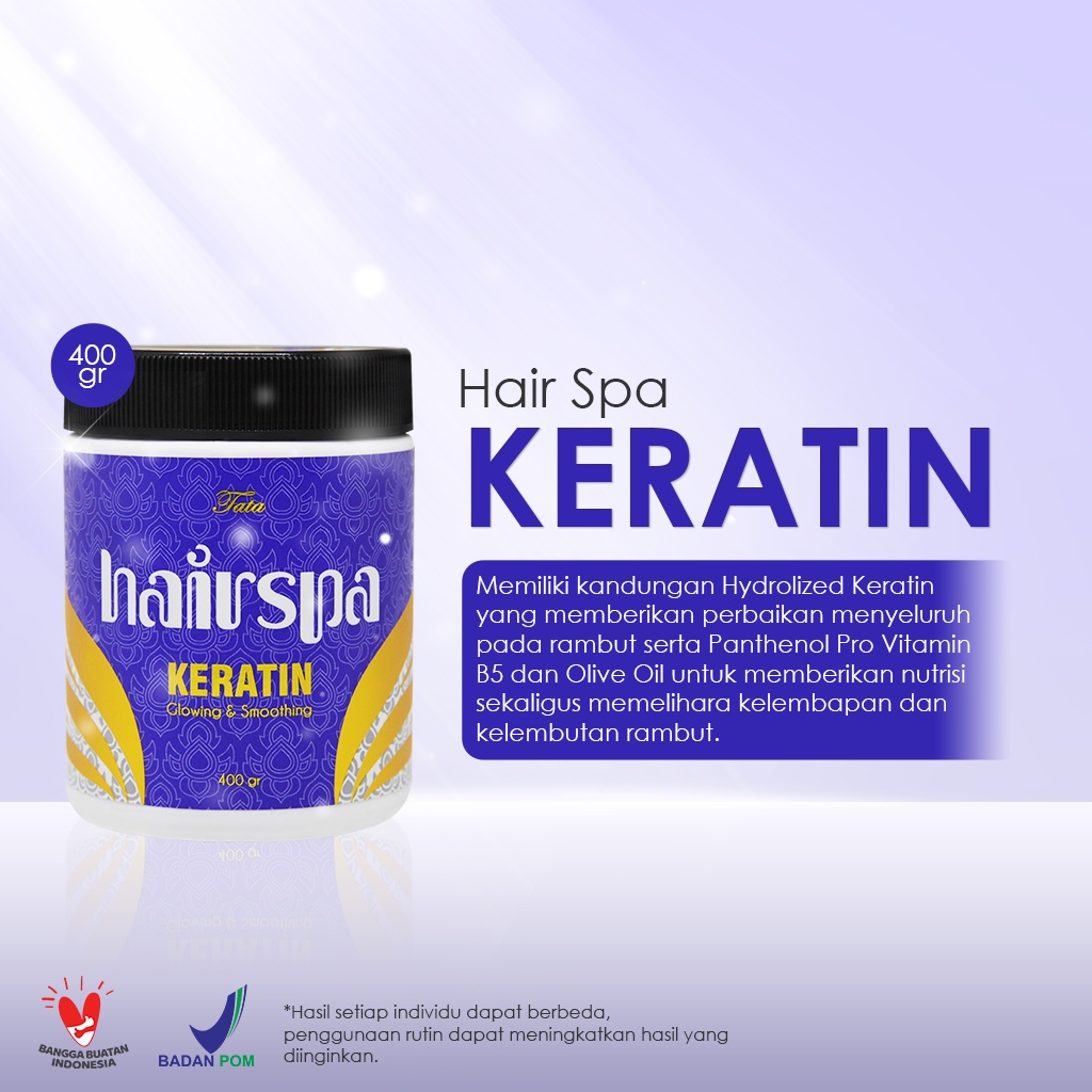 tata hair spa keratin glowing smooting 400gr tata hair spa keratin glowing smooting 400gr