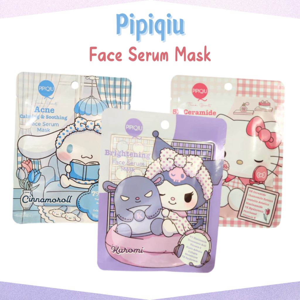pipiqiu face serum mask 25g/acne calming and soothing/5x ceramide barrier/brightening/masker wajah pipiqiu face serum mask 25g/acne calming and soothing/5x ceramide barrier/brightening/masker wajah