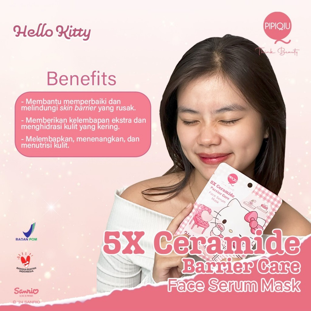 pipiqiu face serum mask 25g/acne calming and soothing/5x ceramide barrier/brightening/masker wajah pipiqiu face serum mask 25g/acne calming and soothing/5x ceramide barrier/brightening/masker wajah