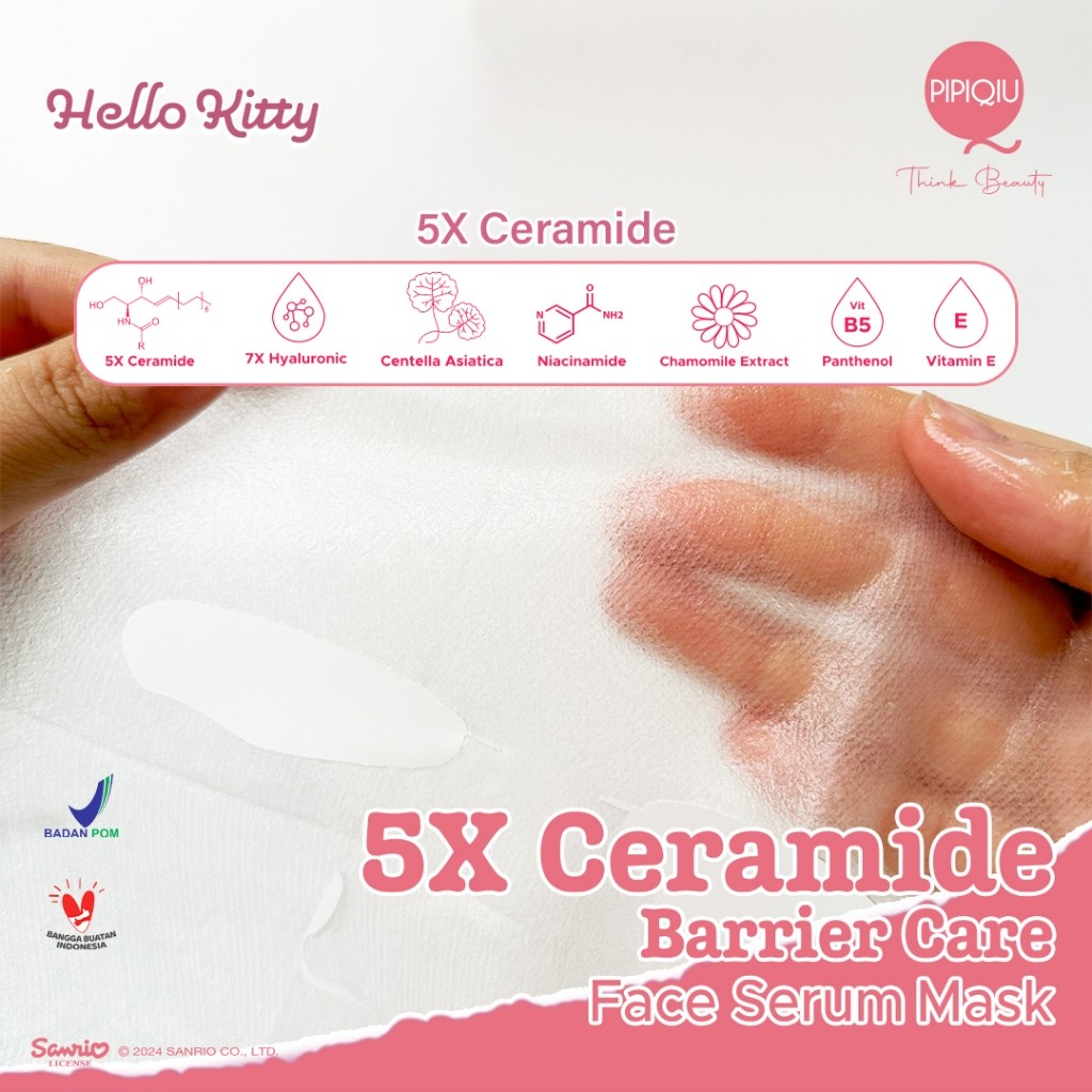 pipiqiu face serum mask 25g/acne calming and soothing/5x ceramide barrier/brightening/masker wajah pipiqiu face serum mask 25g/acne calming and soothing/5x ceramide barrier/brightening/masker wajah