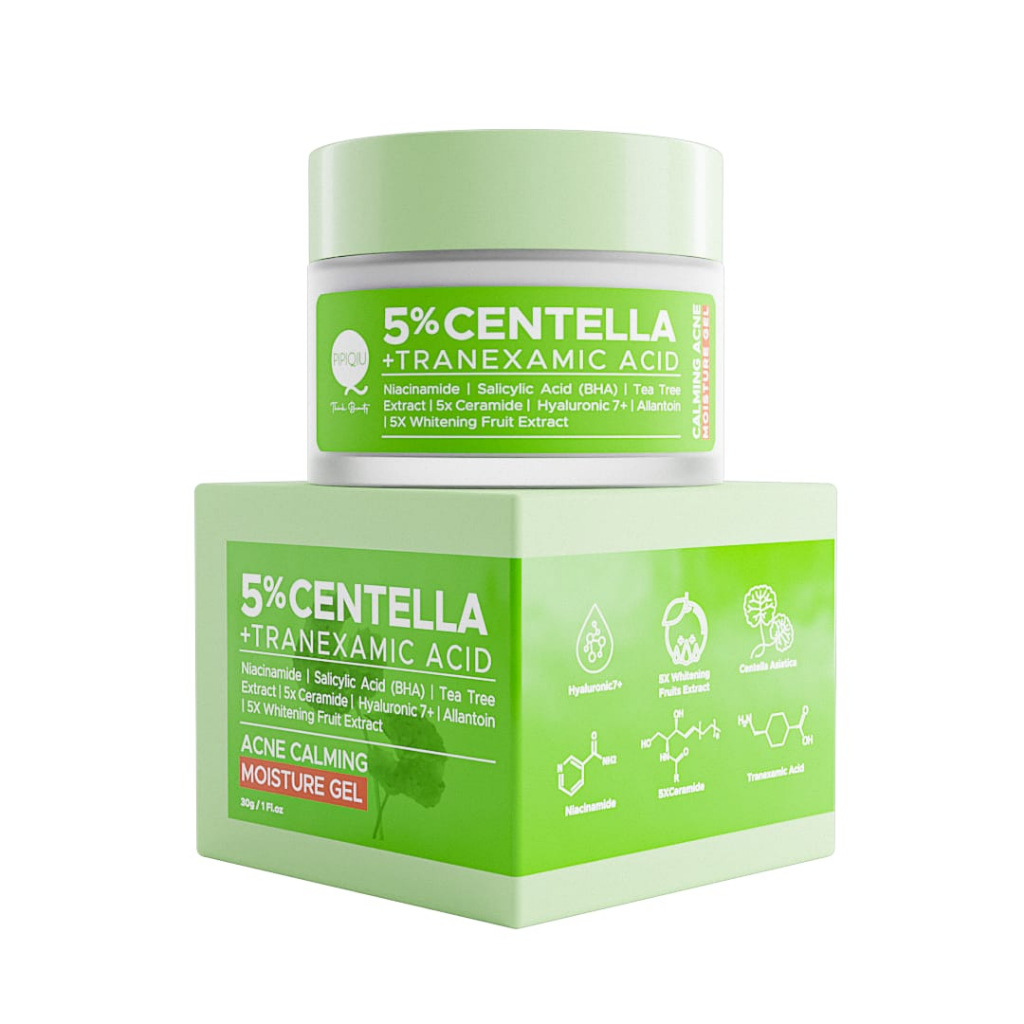 pipiqiu 5% centella acne calming moisture gel 30g / pelembab wajah pipiqiu 5% centella acne calming moisture gel 30g / pelembab wajah