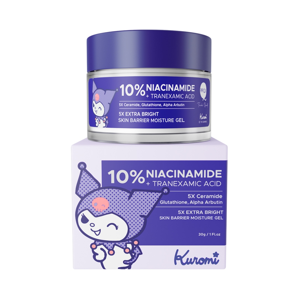pipiqiu 10% niacinamide tranexamic acid bright skin barrier moisture gel special kuromi edition 30g pipiqiu 10% niacinamide tranexamic acid bright skin barrier moisture gel special kuromi edition 30g