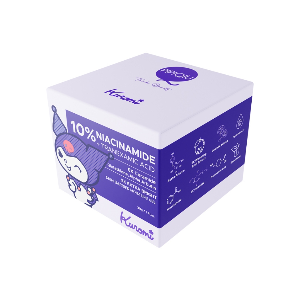 pipiqiu 10% niacinamide tranexamic acid bright skin barrier moisture gel special kuromi edition 30g pipiqiu 10% niacinamide tranexamic acid bright skin barrier moisture gel special kuromi edition 30g