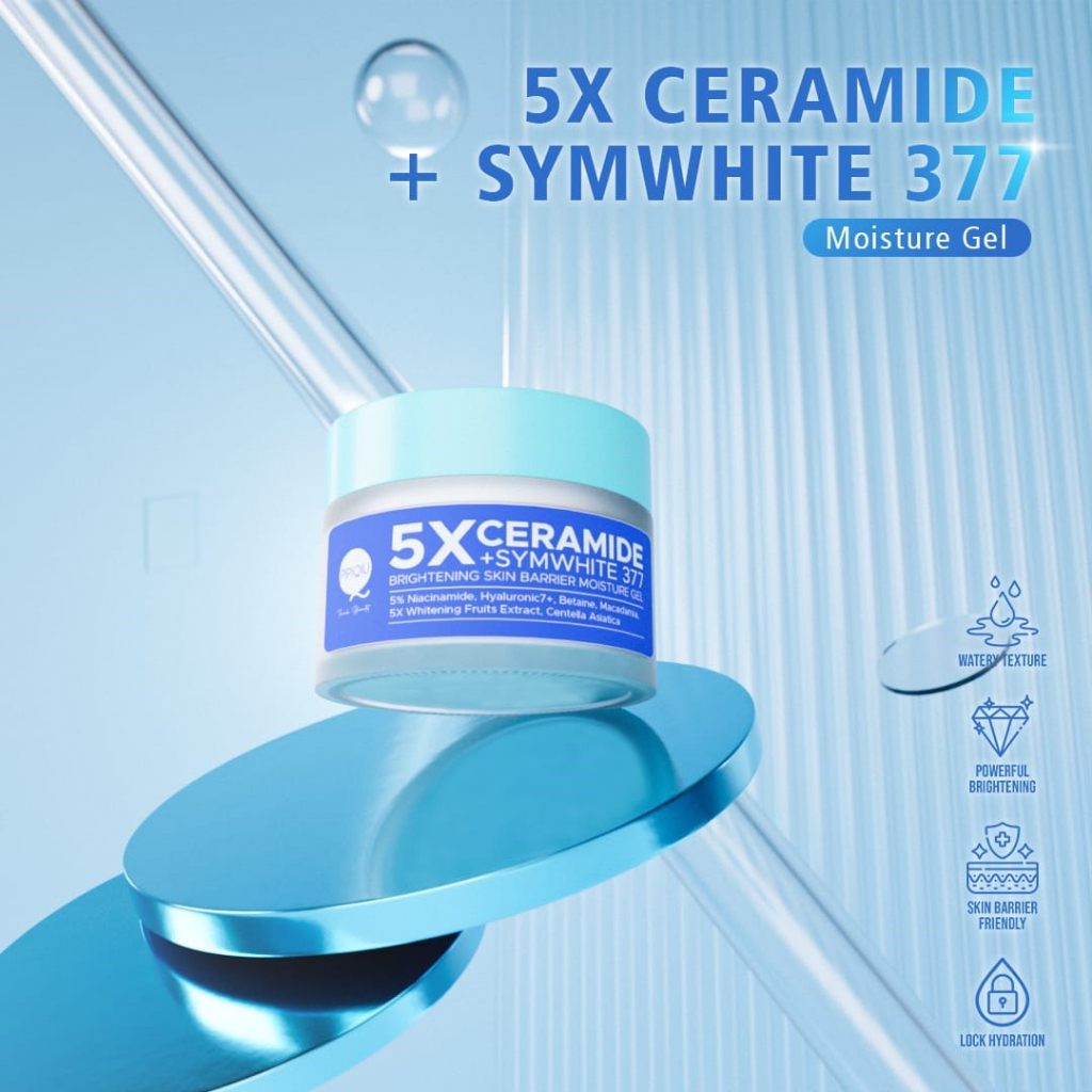 pipiqiu 5x ceramide symwhite 377 brightening skin barrier moisture gel 30g/ pelembab wajah pipiqiu 5x ceramide symwhite 377 brightening skin barrier moisture gel 30g/ pelembab wajah