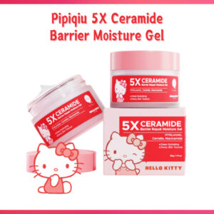 pipiqiu 5x ceramide barrier moisture gel 30gr/moisturizer hello kitty special edition/pelembab wajah
