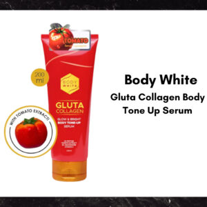 body white gluta collagen bright & glow body tone up serum 200ml